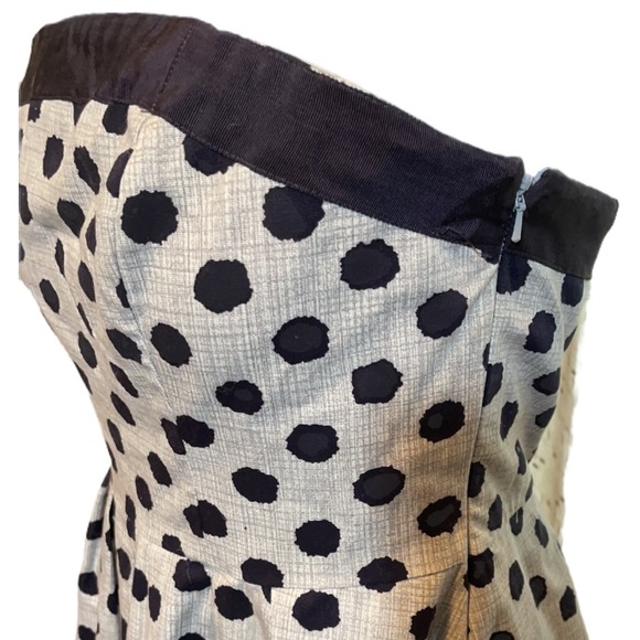 The Limited, sleeveless gray/navy dress, size 12. - Picture 6 of 7